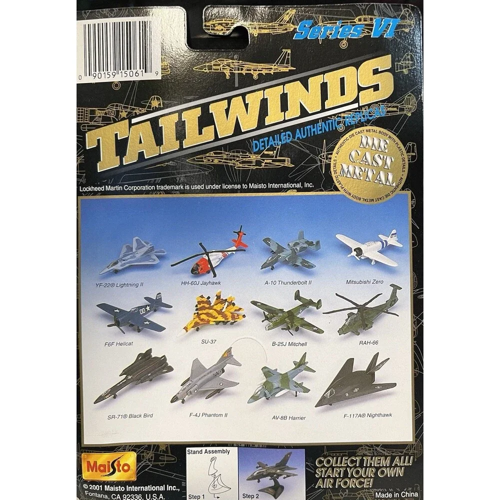 VINTAGE 1998 MAISTO TAILWINDS DIECAST A-10 THUNDERBOLT I WARTHOG